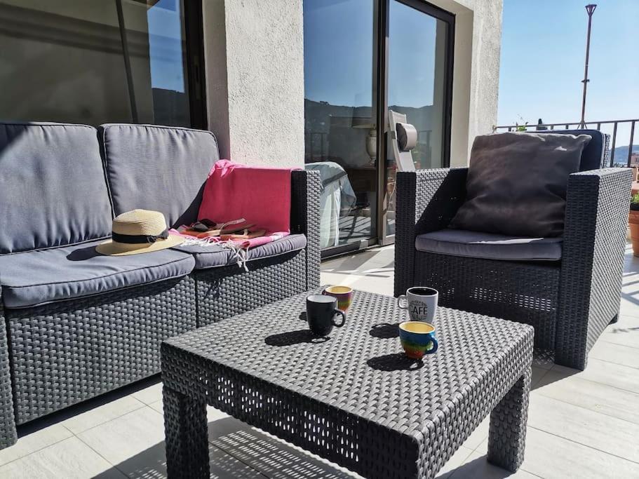 T5 Corail - Centre - Rooftop - Barbecue - Parking Collioure Exterior foto